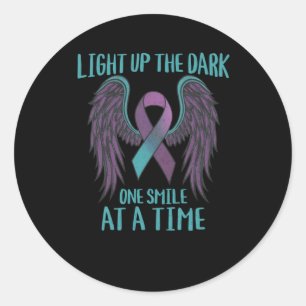 Suicide Prevention Awareness Light Up The Dark  Classic Round Sticker