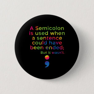 Suicide Prevention Awareness Mental Health Depress 6 Cm Round Badge