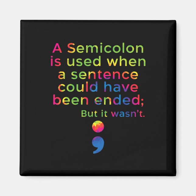 Suicide Prevention Awareness Mental Health Depress Magnet (Front)