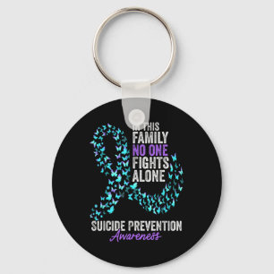 Suicide Prevention Awareness Month Butterflies Tea Key Ring