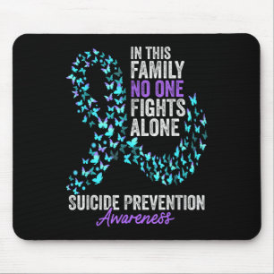 Suicide Prevention Awareness Month Butterflies Tea Mouse Pad