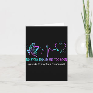 Suicide Prevention Awareness Month Gift Butterfly  Card