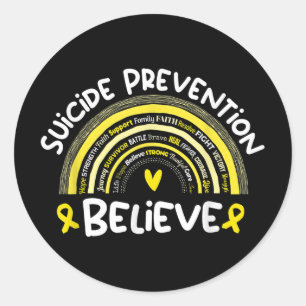 Suicide Prevention Awareness Month Suicide Prevent Classic Round Sticker