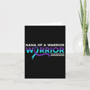 Suicide Prevention Awareness Nana Of A Warrior  Card