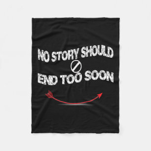 Suicide Prevention Awareness ,no Story Should End  Fleece Blanket