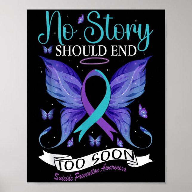 Suicide Prevention Awareness - No Story Should End Poster (Front)