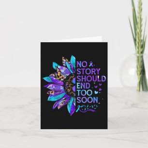 Suicide Prevention Awareness No Story Should End T Card
