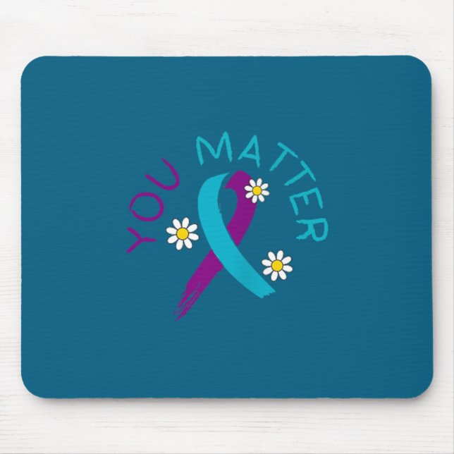 Suicide Prevention Awareness Person Behind Me (2 S Mouse Pad (Front)