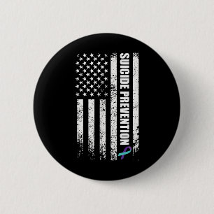 Suicide Prevention Awareness Prevent Suicide Us Fl 6 Cm Round Badge