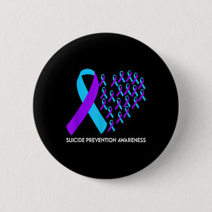 Suicide Prevention Awareness Ribbon  6 Cm Round Badge