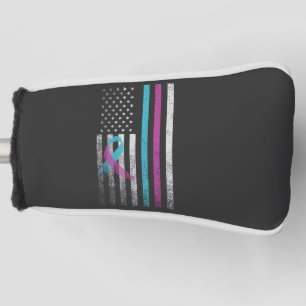 Suicide Prevention Awareness Ribbon American  Golf Head Cover