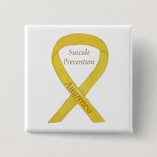 Suicide Prevention Awareness Ribbon Custom Pins