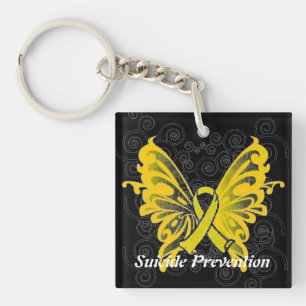 Suicide Prevention Awareness Ribbon Keychain