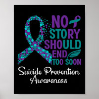 Suicide Prevention Awareness Ribbon Support Week 2