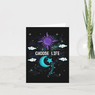 Suicide Prevention Awareness Semicolon Choose Life Card