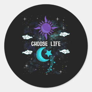 Suicide Prevention Awareness Semicolon Choose Life Classic Round Sticker