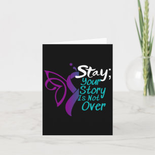Suicide Prevention Awareness Semicolon Stay  Card