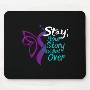 Suicide Prevention Awareness Semicolon Stay Mouse Pad