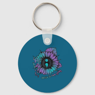 Suicide Prevention Awareness Shirt Choose To Keep Key Ring