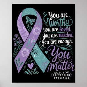 Suicide Prevention Awareness Sitive Suprt You Poster