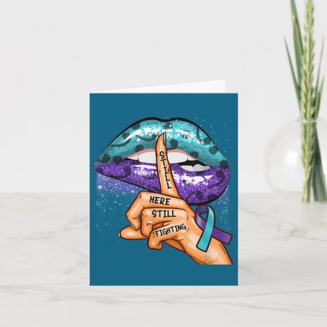 Suicide Prevention Awareness Still Here Still Figh Card (Front)