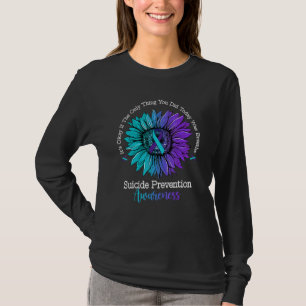 Suicide Prevention Awareness Sunflower Ribbon Supp T-Shirt