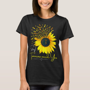 Suicide Prevention Awareness Sunflower Semicolon S T-Shirt