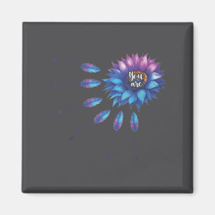 Suicide Prevention Awareness Sunflower You Are 988 Magnet