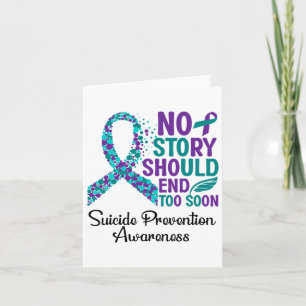 Suicide Prevention Awareness Support Ribbon  Card