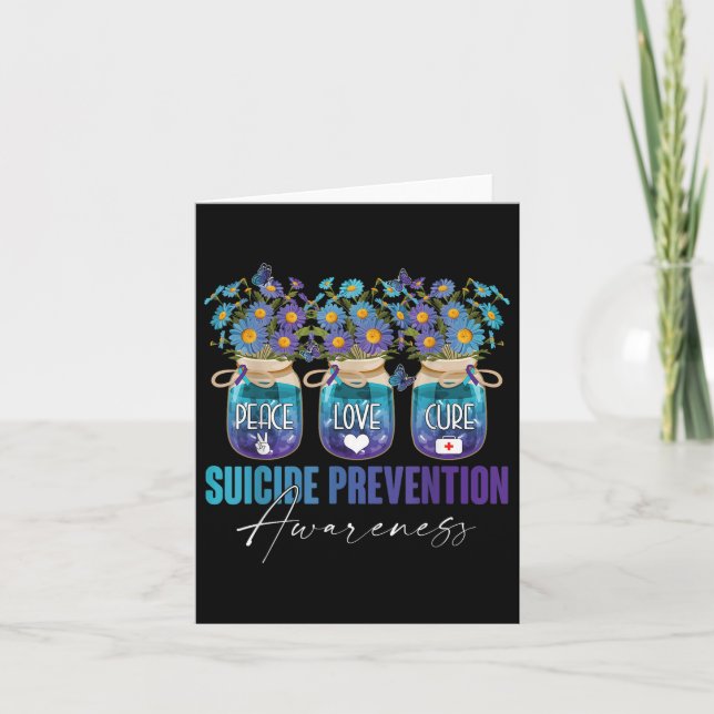 Suicide Prevention Awareness Survivor Fighter Flow Card (Front)