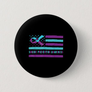 Suicide Prevention Awareness Survivor Support Amer 6 Cm Round Badge