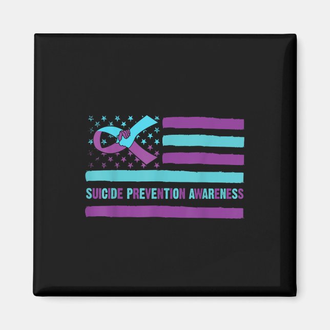 Suicide Prevention Awareness Survivor Support Amer Magnet (Front)