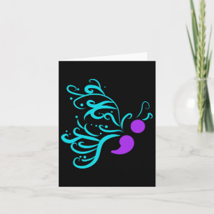 Suicide Prevention Awareness T Shirt Ribbon Butter Card