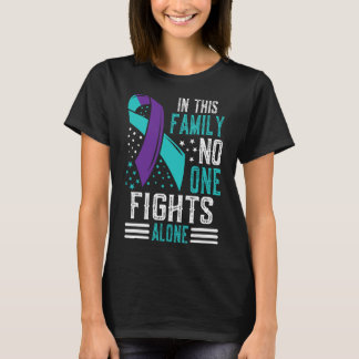 Suicide Prevention Awareness Teal And Purple Ribbo T-Shirt