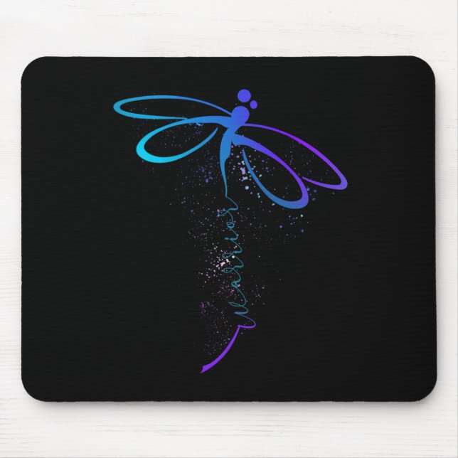Suicide Prevention Awareness Warrior Dragonfly Sem Mouse Pad (Front)