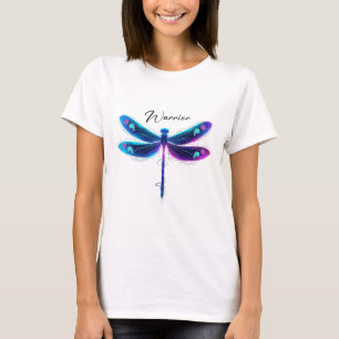 Suicide Prevention Awareness Warrior Dragonfly Sem T-Shirt