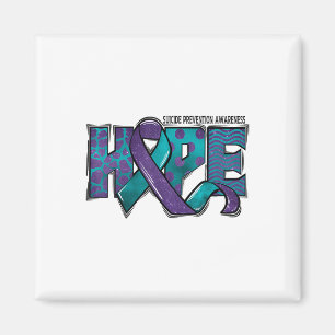 Suicide Prevention Awareness Warrior Hope Ribbon Y Magnet