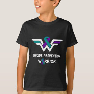 Suicide Prevention Awareness Warrior Purple And Te T-Shirt