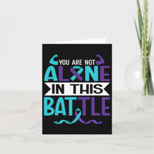 Suicide Prevention Awareness Warrior Purple Mental Card