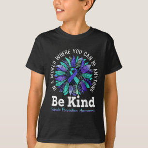 Suicide Prevention Awareness Week Be Kind Leopard  T-Shirt
