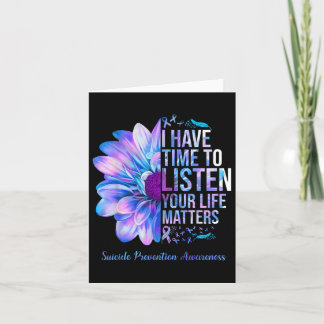 Suicide Prevention Awareness Week I Have Time To L Card