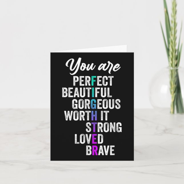 Suicide Prevention Awareness Week Motivational Ins Card (Front)