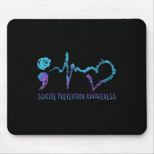 Suicide Prevention Awareness Week Shirt Heartbeat  Mouse Pad