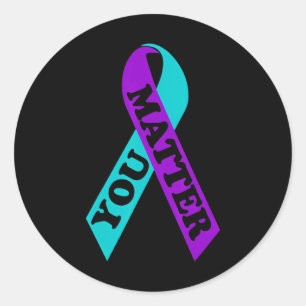 Suicide Prevention Awareness Week Shirt You Proble Classic Round Sticker
