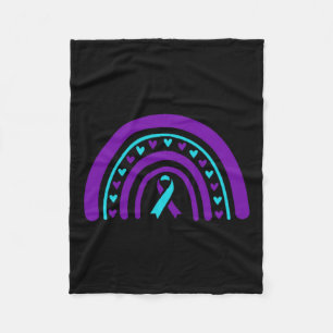 Suicide Prevention Awareness You Are Worthy Loved  Fleece Blanket