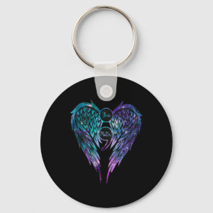 Suicide Prevention Awareness Your Angel Wings On B Key Ring