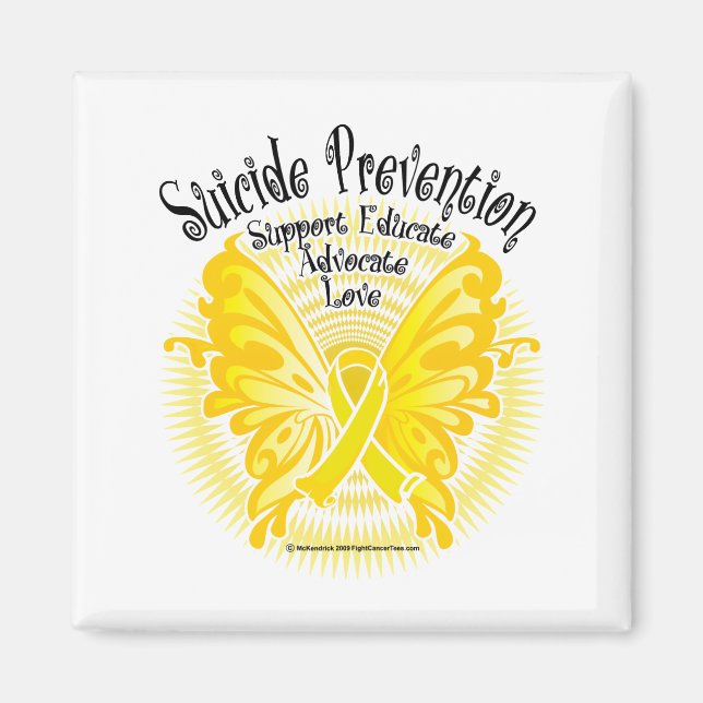 Suicide Prevention Butterfly 3 Magnet (Front)