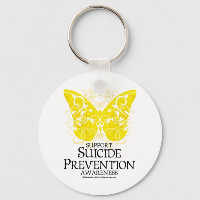 Suicide Prevention Butterfly Key Ring (Front)