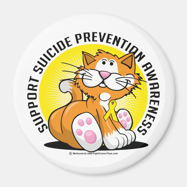 Suicide Prevention Cat Magnet (Front)