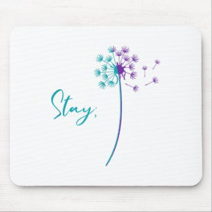 Suicide Prevention Dandelion Teal And Purple Stay Mouse Pad
